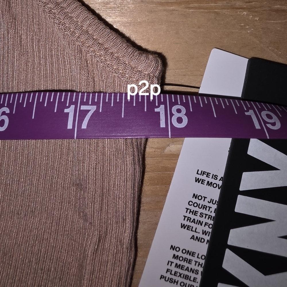 DKNY Women's Tan Sleeveless Top NWT (TK6) - Picture 7 of 9